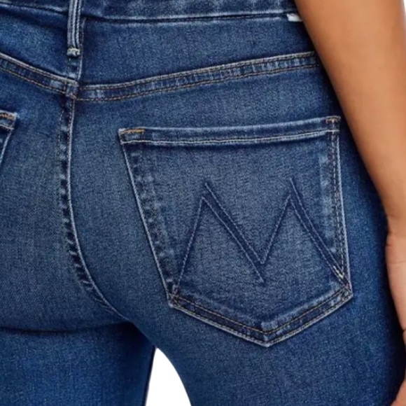 MOTHER High Waisted Looker Mid Rise Skinny Ankle Pardon My French Wash Size 27 - Picture 2 of 13